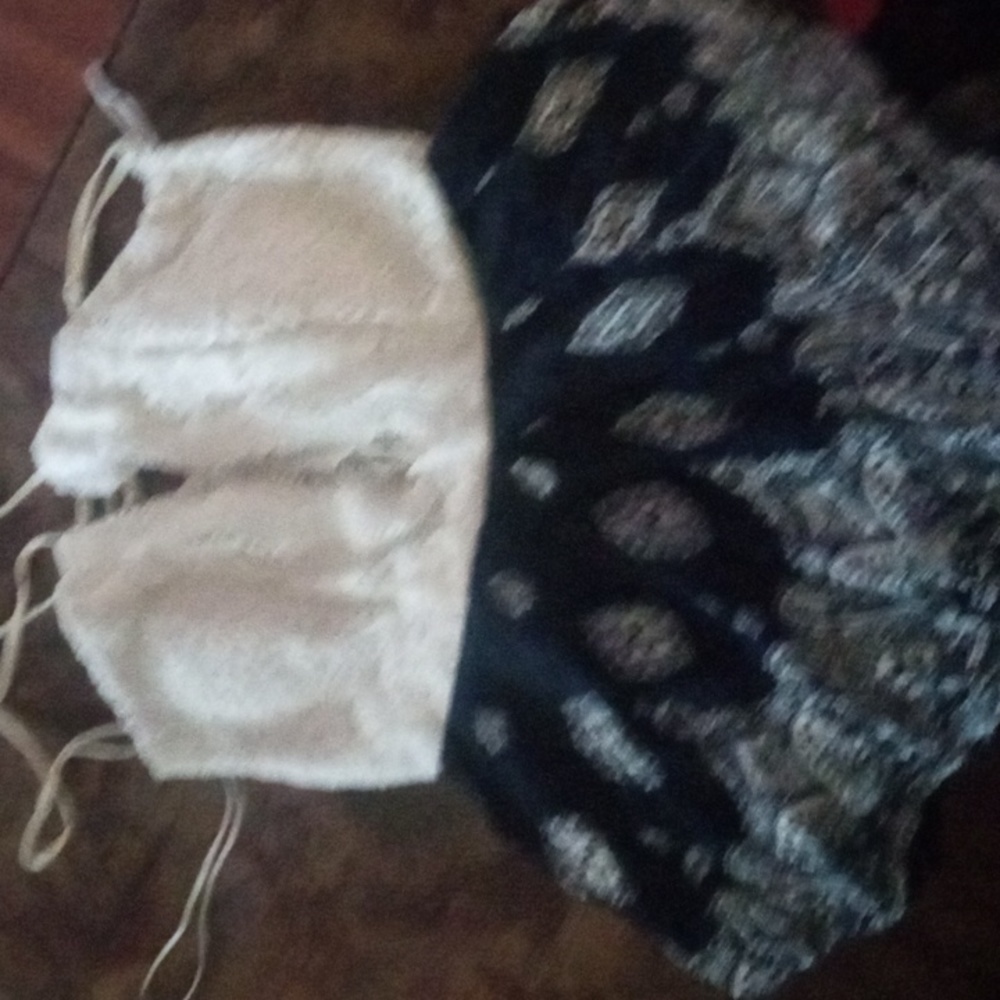 Blue white women's romper backless size medium the brand is lane tree
